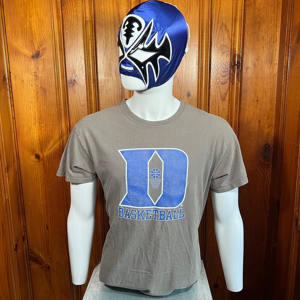 L Duke Basketball T-Shirt Gray Graphic
